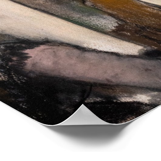 エドガーデガス – 女性オンカフェテラス夕べ ポスター (角)