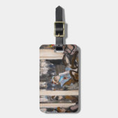 エドガーデガス – 女性オンカフェテラス夕べ ラゲッジタグ (正面縦)