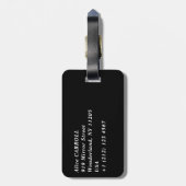 エドガーデガス – 女性オンカフェテラス夕べ ラゲッジタグ (裏面縦)