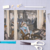 エドガーデガス – 女性オンカフェテラス夕べ 薄葉紙 (クラフト)