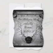 エドガーポーのハロウィンパーティー 招待状 (正面)