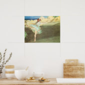 エドガール・デガスの「ポワントの星の踊り手」 ポスター (キッチン)