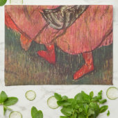 エドガール・デガスの「ロシアの3人のダンサー」 キッチンタオル (折り畳み)