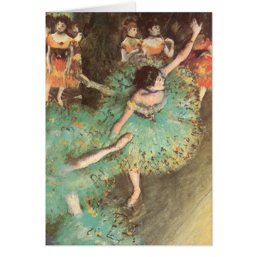 エドガール・デガスの「緑の踊り手」、ビンテージ・バレエ (正面)
