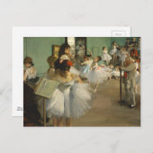 エドガール・デガ「ダンスのレッスン」 ポストカード (正面/裏面)