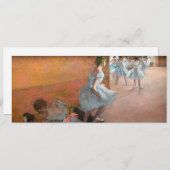 エドガール・デガ - 踊り子たちが階段を昇る 招待状 (正面/裏面)