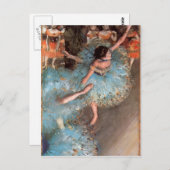 エドガール・ドガ - みどりの衣の踊り子たち ポストカード (正面/裏面)