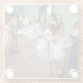 エドガール・ドガ - ダンス教室 ガラスコースター (裏面)