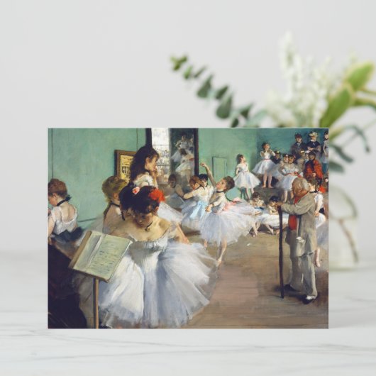 エドガール・ドガ - ダンス教室 招待状 (スタンド正面)