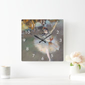 エドガール・ドガ - 星 / 舞台のダンサー スクエア壁時計 (ホーム)