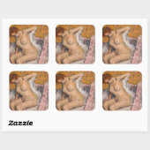 エドガール・ドガ - 風呂の後 スクエアシール (シート)