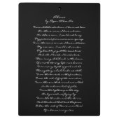 エドガー・アラン・ポーのクリップボードの引用文及び詩だけ クリップボード (裏面)