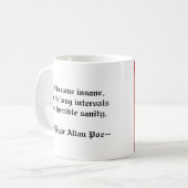 エドガー・アラン・ポーのマグ コーヒーマグカップ (正面左)