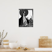 エドガー・アラン・ポーのリゲア ポスター (キッチン)