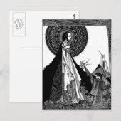 エドガー・アラン・ポーのリゲア ポストカード (正面/裏面)