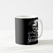 エドガー・アラン・ポーのレイヴン ネヴァーモア コーヒーマグカップ (正面右)