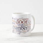 エドガー・アラン・ポーのワタリガラスはマグを言い表わします コーヒーマグカップ (正面右)