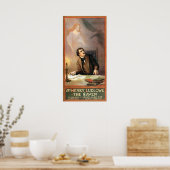 エドガー・アラン・ポーの愛の物語のレイヴン ポスター (キッチン)