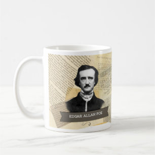 エドガー・アラン・ポーの歴史的マグ コーヒーマグカップ