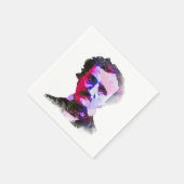 エドガー・アラン・ポーヴィンテージ写真おもしろい不気味 スタンダードカクテルナプキン (角)