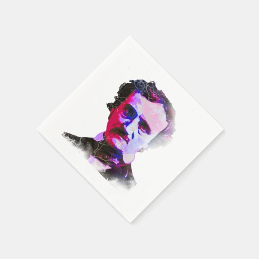 エドガー・アラン・ポーヴィンテージ写真おもしろい不気味 スタンダードカクテルナプキン (角)