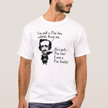 エドガー・アラン・ポー少年面白いTシャツの引用句