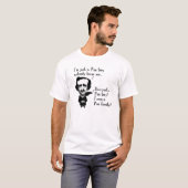エドガー・アラン・ポー少年面白いTシャツの引用句 Tシャツ (正面フル)
