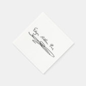 エドガー・アラン・ポー署名 スタンダードカクテルナプキン (角)