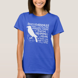 エドガー・アラン・ポー著ワタリガラス(その暗闇への深い) Tシャツ