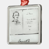 エドガー・アラン・ポー著「Les Poemes」のとびら メタルオーナメント (左)