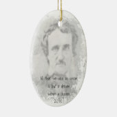 エドガー・アラン・ポー詩人作家夢の中 セラミックオーナメント (右)