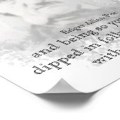 エドガー・アラン・ポー詩人憂鬱引用文 ポスター (角)