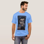 エドガー・アラン・ポー超現実的ゴシックホラーおもしろ Tシャツ (正面フル)