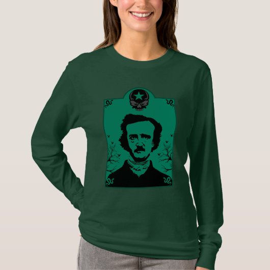 エドガー・アラン・ポー・アート・ギフト Tシャツ (正面)