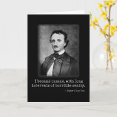 エドガー・アラン・ポー・イ・イ・インシュネンの有名作家 カード (黄色い花)