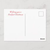 エドガー・アラン・ポー・クリスマス・ウィッシュ・ハット・スノーフレーク・カード ポストカード (裏面)