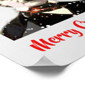 エドガー・アラン・ポー・クリスマス・ウィッシュ・ハット・スノーフレーク ポスター (角)