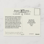 エドガー・アラン・ポー・ゴシックハロウィーン&ハロウィン ポストカード (裏面)