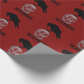 エドガー・アラン・ポー・ザ・レイヴンスカルゴシック ラッピングペーパー (角)