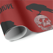 エドガー・アラン・ポー・ザ・レイヴンスカルゴシック ラッピングペーパー (ロールコーナー)