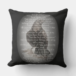 エドガー・アラン・ポー・ザ・レイヴン詩レイヴン水の色 クッション