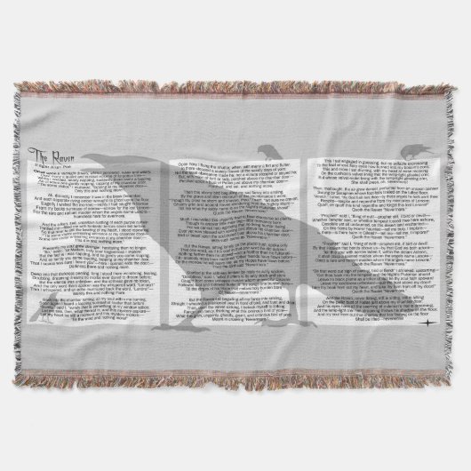 エドガー・アラン・ポー・ザ・レイヴン スローブランケット (正面)