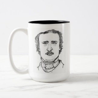 エドガー・アラン・ポー スティプルアート コーヒーマグ ツートーンマグカップ