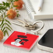 エドガー・アラン・ポー・ボーイとレイベン キーホルダー (正面右)