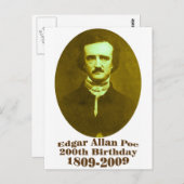 エドガー・アラン・ポー ポストカード (正面/裏面)
