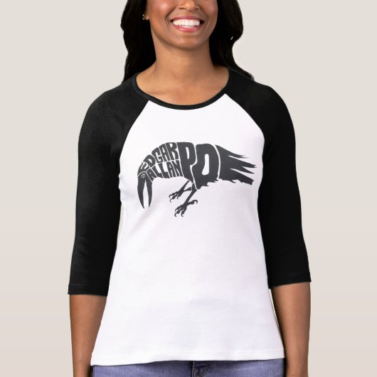 エドガー・アラン・ポー-ワタリガラス Tシャツ (正面)