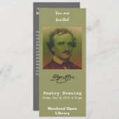 エドガー・アラン・ポー 招待状 (正面/裏面)