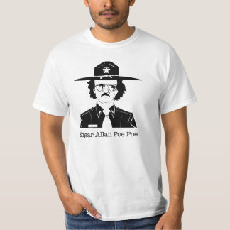 エドガー・アラン・ポーPoe (白の黒) Tシャツ