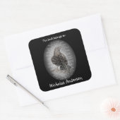 エドガー・アレン・ポー・ザ・レイヴン詩蔵書票アート スクエアシール (封筒)