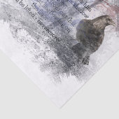 エドガー・アレン・ポー・ザ・レイヴン・バードハロウィーン詩 薄葉紙 (詳細)